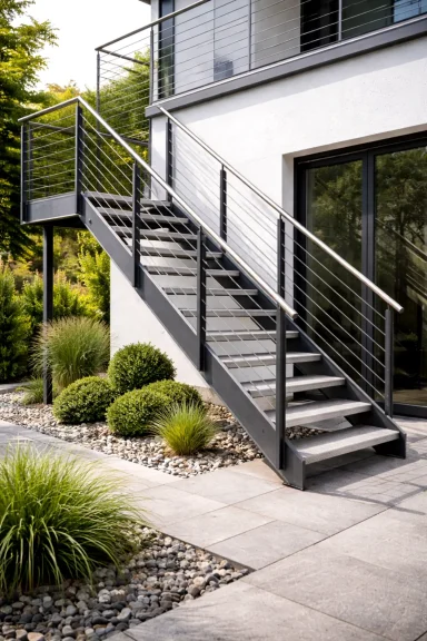 Metalltreppe aus Stahl – gefertigt im Metallbau und der Schlosserei in Siegen