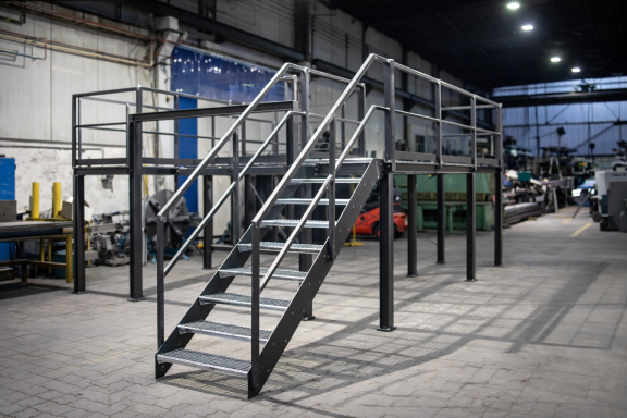 Metalltreppe aus Stahl – gefertigt im Metallbau und der Schlosserei in Siegen
